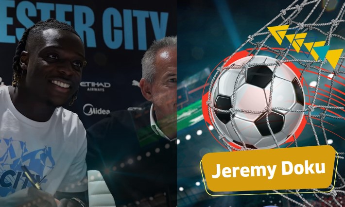 Jeremy Doku Ditetapkan sebagai Pemain Manchester City